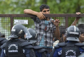 Массовая драка мигрантов в Венгрии, есть пострадавшие